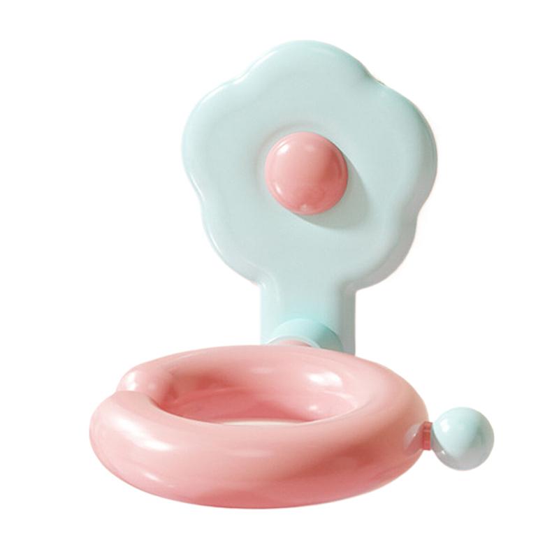 

Wall-Mounted Hair Dryer Rack Punch-Free Hair Dryer Storage Rack Dopamine Colorful Organizer For Bathroom