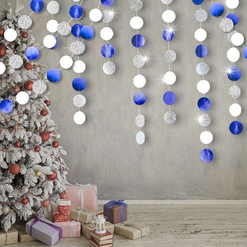 1pc Magic Color Blue Gold Multicolor Round Paper Straws Party Birthday Wedding Decorative Sewing Round Paper Strips Pull Flower
