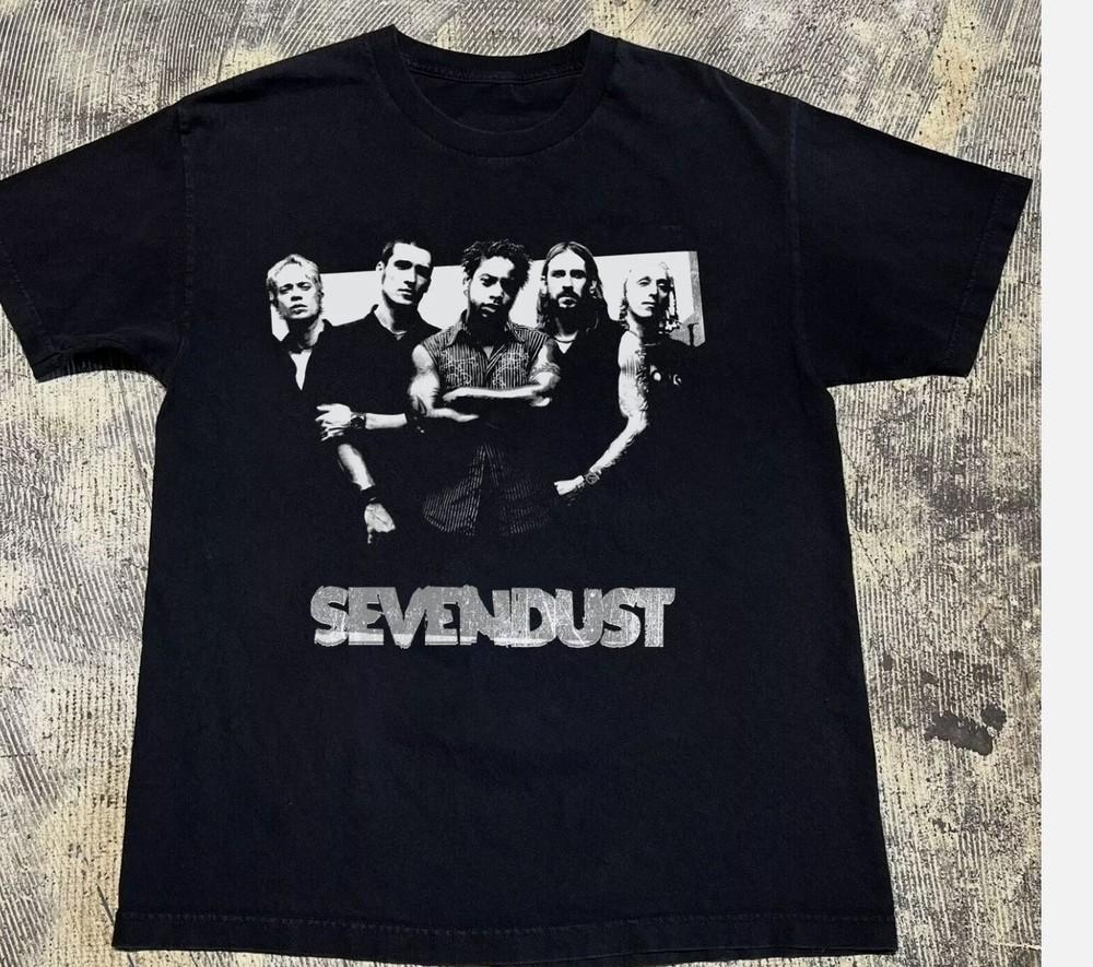 

NEW Seasons — Sevendust Короткий рукав Черный Все размеры Футболка Унисекс Футболка XXXL