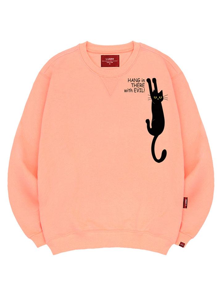 Ellamo Black Cat Sweatshirt Unisex Plus Size S~4Xl (Type A)