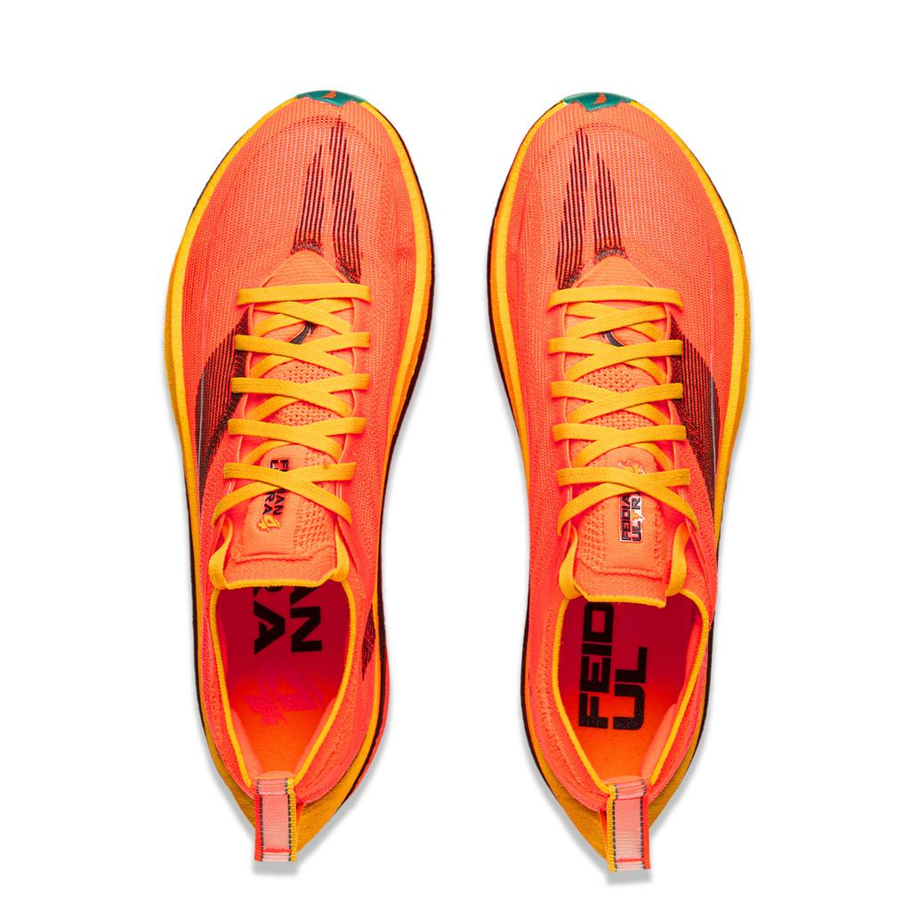 Nye LINING Feidian 4 Ultra løpesko Unisex Lav topp Neon Livlig oransje ARMU003-15