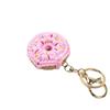 Mini Crochet Donut Keychain Colorful Food Shape Key Ring Handmade Knitted Keychain  Bag Pendant