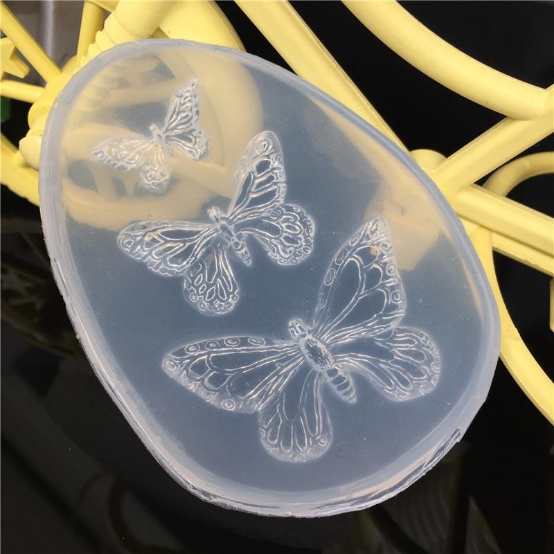 UV Resin Jewelry Liquid Silicone Mold Animal Butterfly Resin Charms Molds For DIY Intersperse Decorate Making Molds