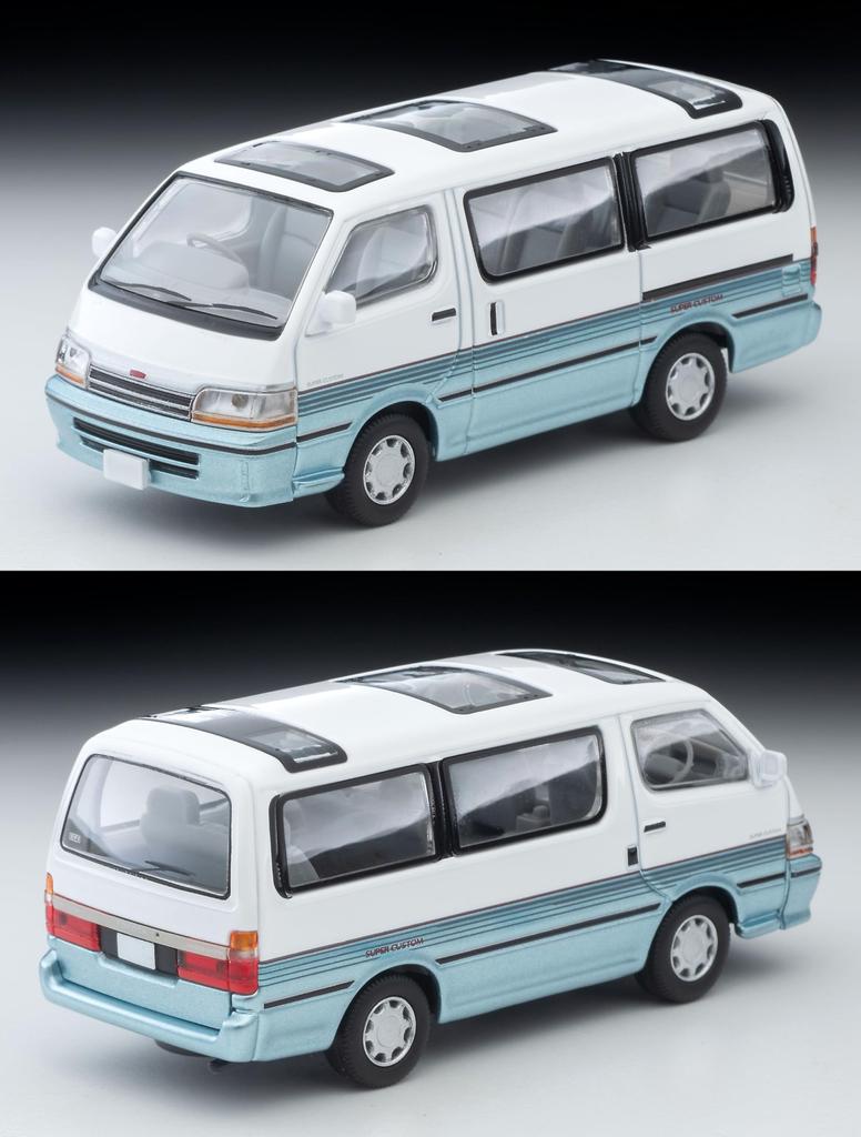 Tomica Limited Vintage Neo Toyota Hiace Wagon Super Custom Blue 90 Year Finished Product 1/64 LV-N208d White/Light