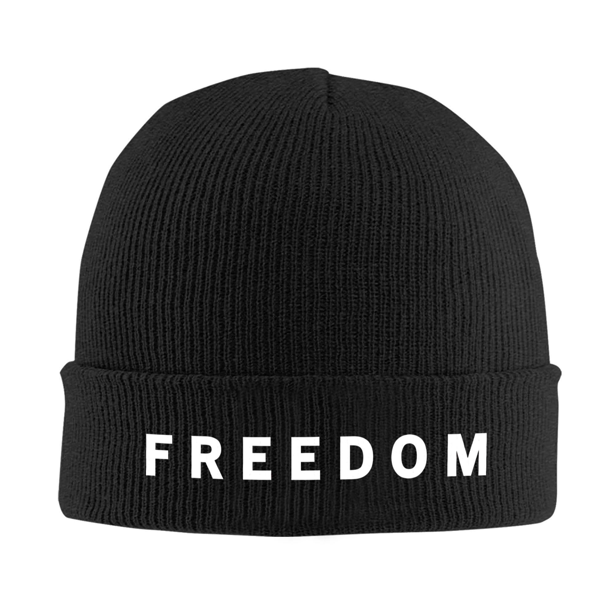 

Freedom Beanie Hats Charlie Kirk Bonnet Hats Unisex Adult Hip Hop Hippie Knitted Hat Winter Graphic Elastic Caps One Size