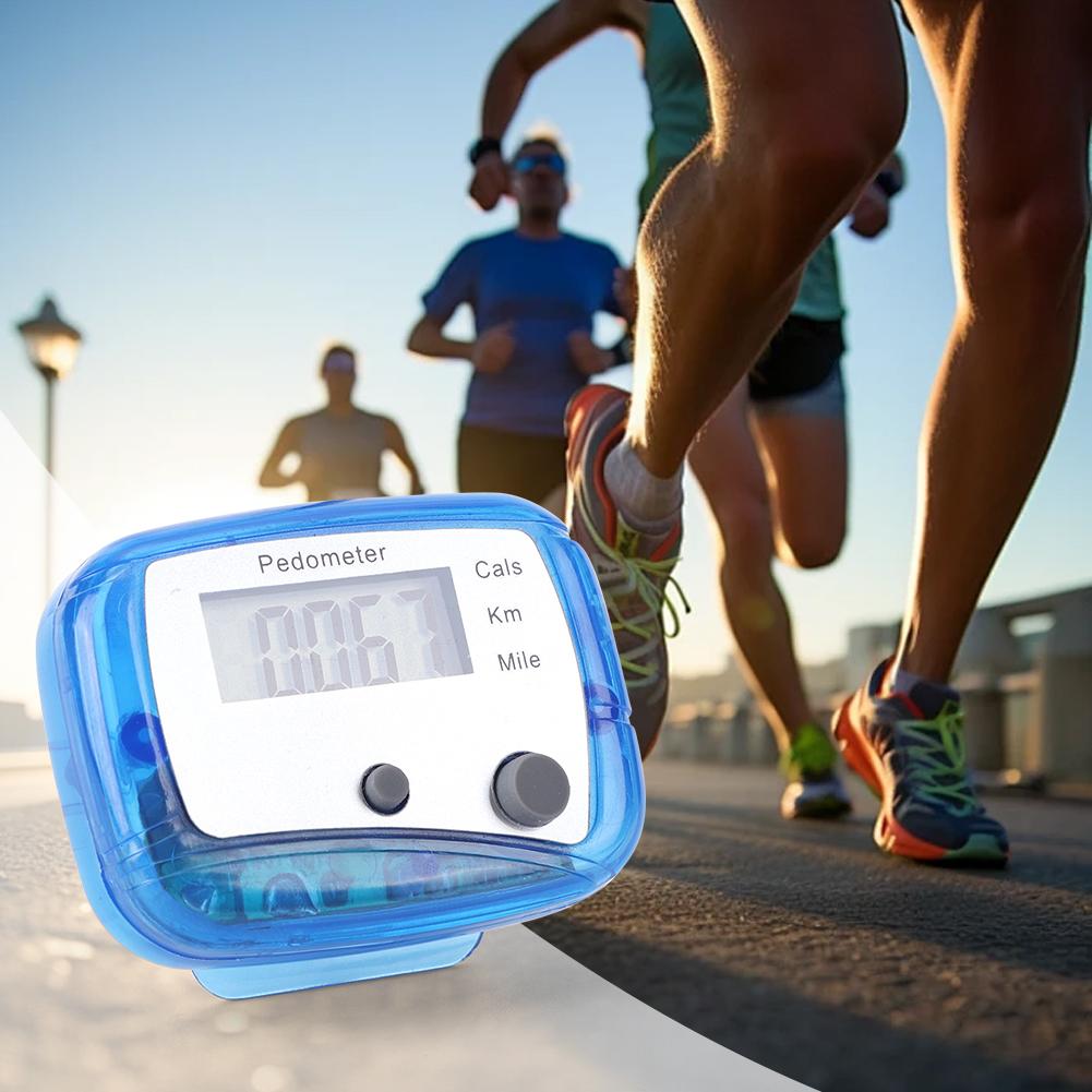 Walking Pedometer Clip On Step Counter Mile Kilometer Calorie Calculation Accurate Step Tracker Step 0-99999 for Walking Running