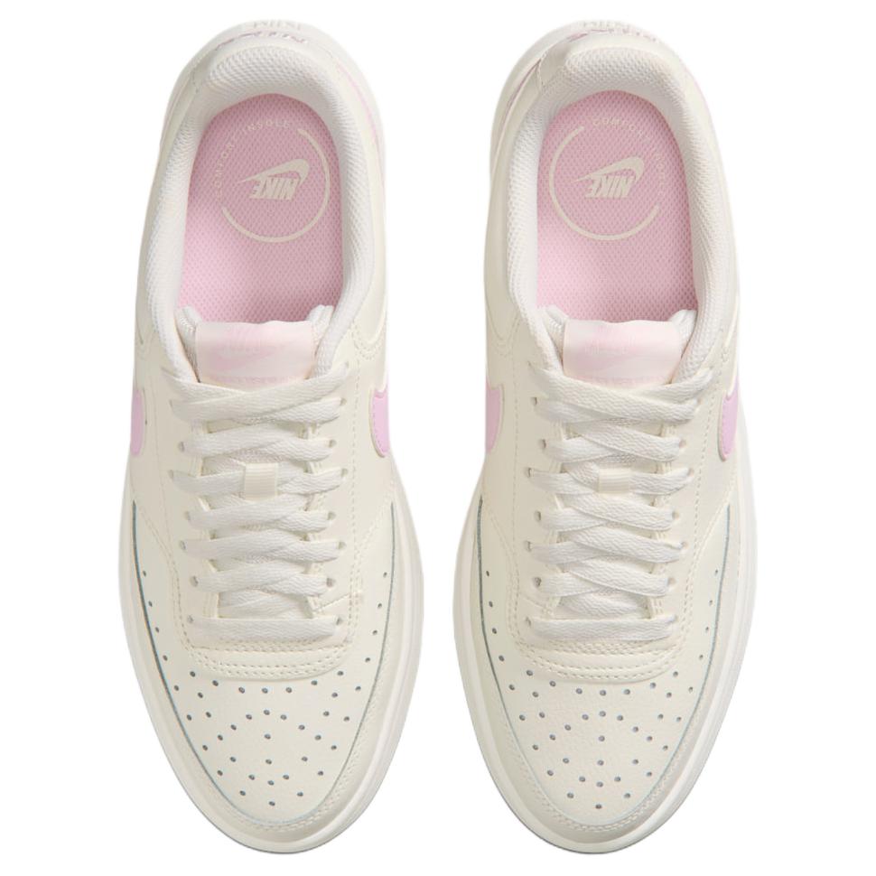Nike Court Vision Alta Comode Versatili Traspiranti Sneakers Rialzanti Sneakers Donna Off-White Rosa DM0113-107
