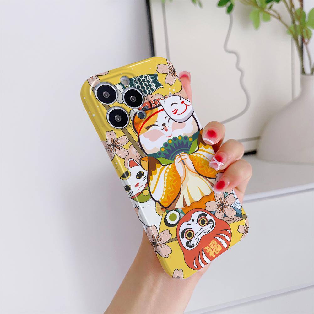 All-inclusive Film Phone Case Cartoon Fashion Design Hard Shell Full Cover Camera Protection Case for iPhone Huawei Honor Vivo Google