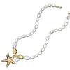 Bohemian Imitation Pearl Beaded Starfish Necklaces for Women Ladies Fashion Vacation Style Pendant Necklaces Jewelry Accessories