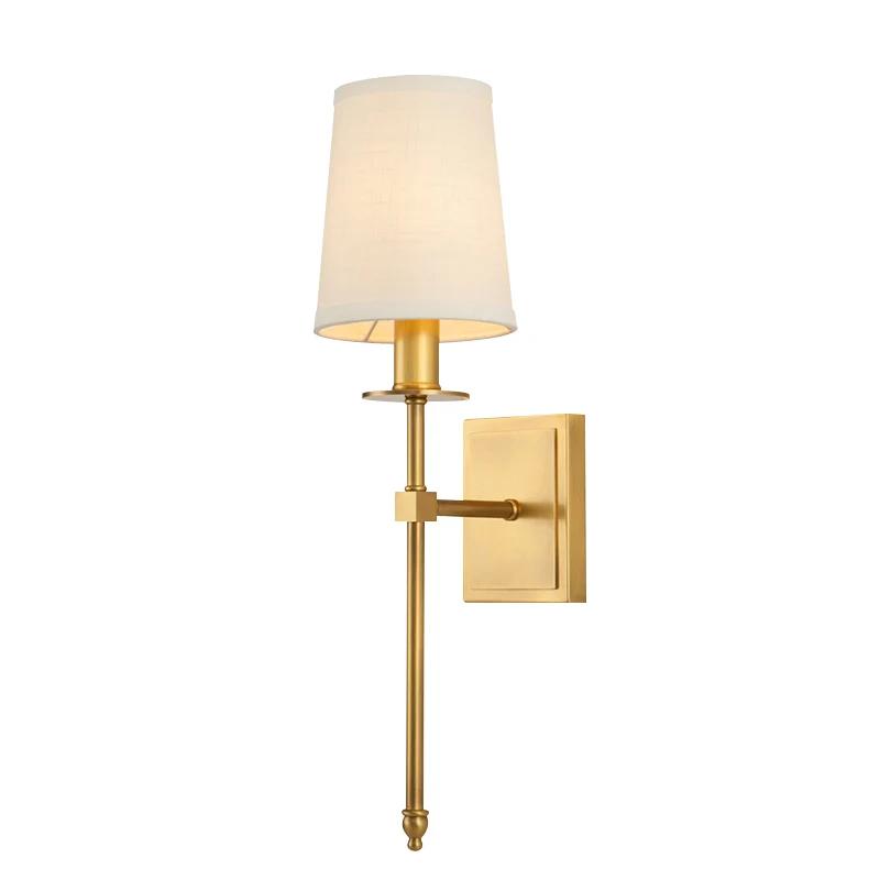 

Американский кантри настенный светильник простой ретро медный гостиная спальня прикроватный проход балкон фон настенный светильник Without light source