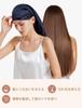 natural prevents split ends and moisturizes beautiful for long sleep cap for for postpartum moisturizing for long navy blue [LilySilk] Nightcap, 100%