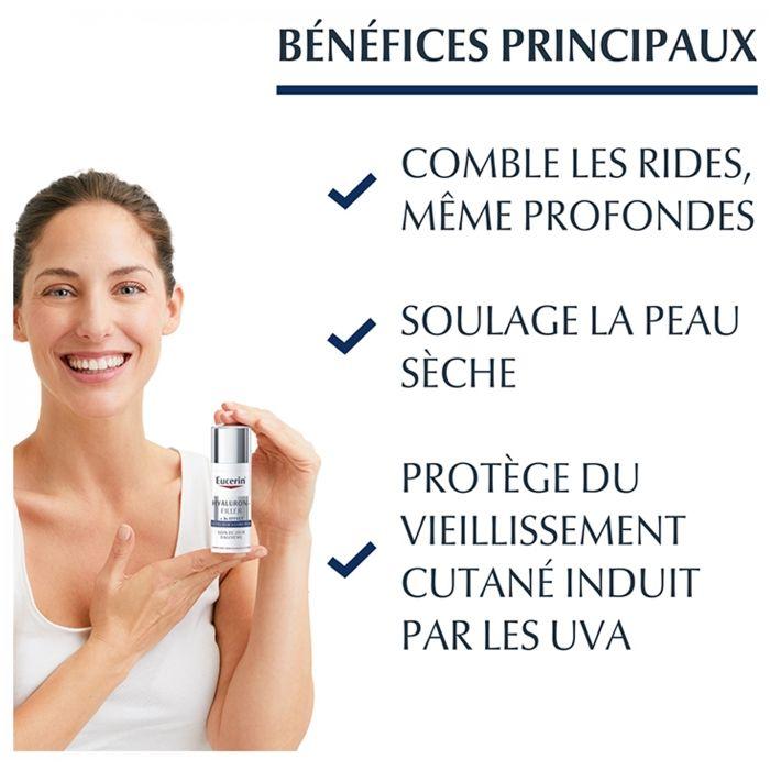 Soin anti-rides - Eucerin - Hyaluron-Filler - 50ml - Crème - Peaux très sèches
