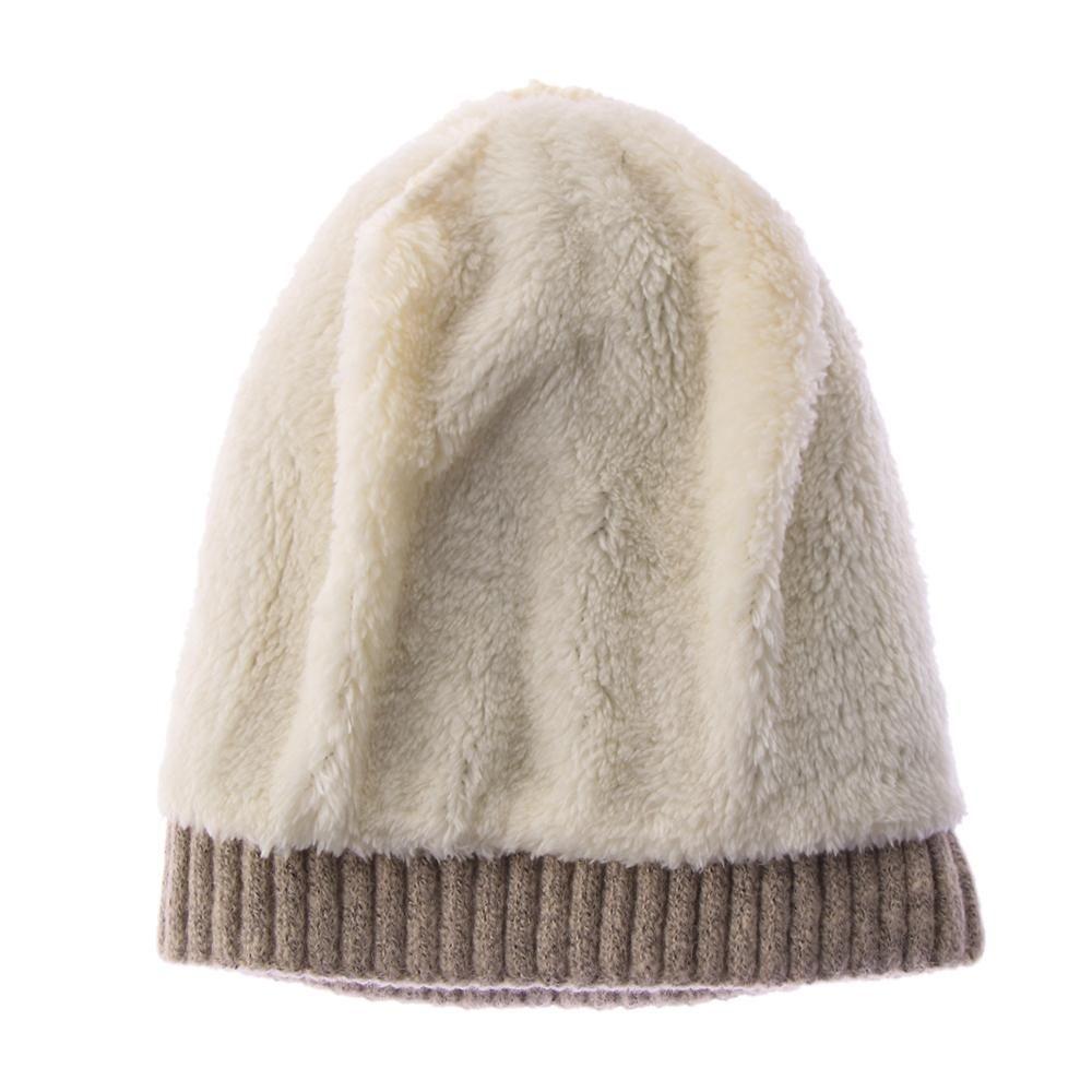 Winter Warm Soft Casual Ski Hats Thick Fleece Hedging Cap Slouchy Bonnet Wool Knitted Beanies
