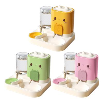 2-in-1 Automatischer Futter- und Wasserspender für Katzen 0,8 L Wasser + 1,8 L Futter Automatischer Futterautomat Große Kapazität Futterspender für Katze Hund
