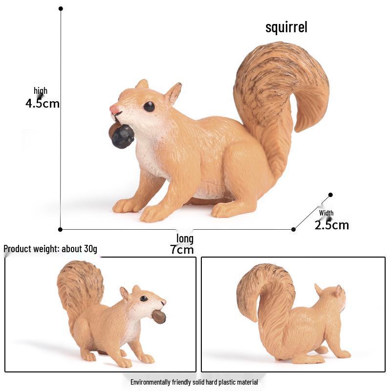 Simulation Animal Model Toys - Mouse, Marmot, Flying Squirrel, Naked Mole Rat, Squirrel, Weasel, Golden Hamster Ornaments