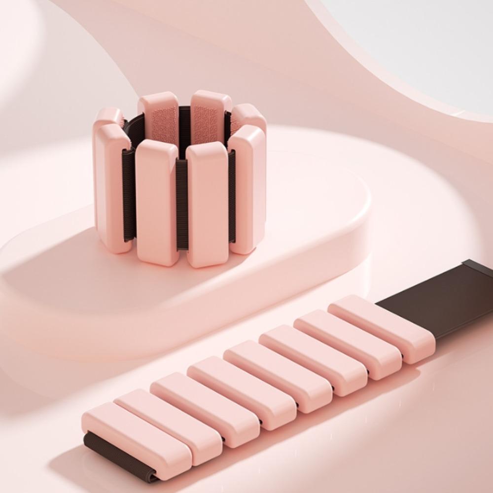 

1 Pair 1/1.5/2 LB Weighted Wrist Strap Weight Adjustable Weight-bearing Fitness Equipment Pilates 1LB розовый