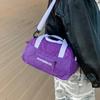 Plaid Student Shoulder Bag Travel Lightweight Large Capacity Crossbody Bag