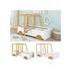 Lit d'enfant - MUVOE - Lit de voiture - MDF et pin - 90x200cm - Design amusant