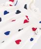 Šaty A0CH1 6 měsíců 67cm [Petit Bateau] Jednodílné Off-white/Multicolor