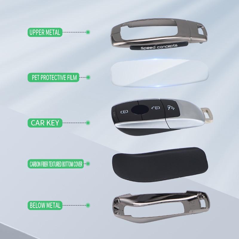 Key Cover for Mercedes-Benz: E300L, GLC260L, A200L, GLB, GLE350, C-Class, Maybach S