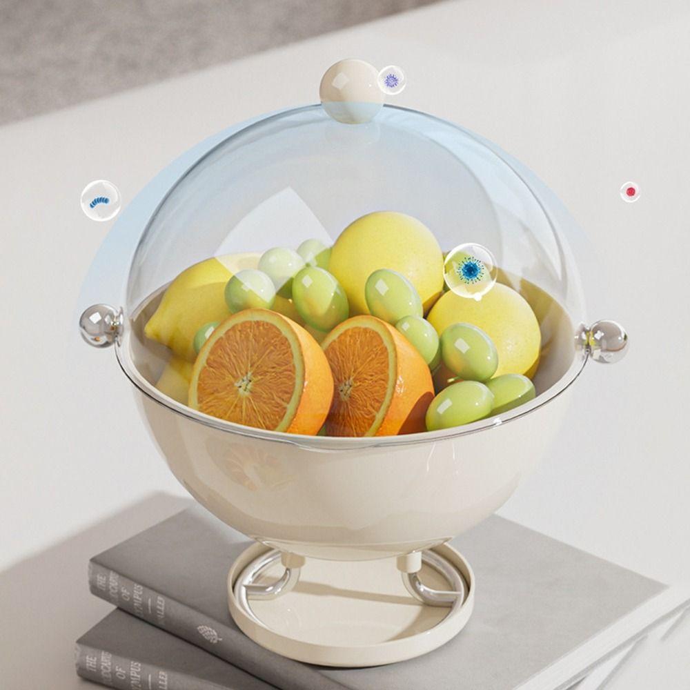 Transparent Sphere Fruit Snack Box High Footed Coffee Capsule Storage Rack  Countertop