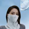 Summer Women's Sunscreen Face Mask, Outdoor Cycling Mask, Scarf, Ice Silk Mask, Neck Protection, UV Protection, Breathable
