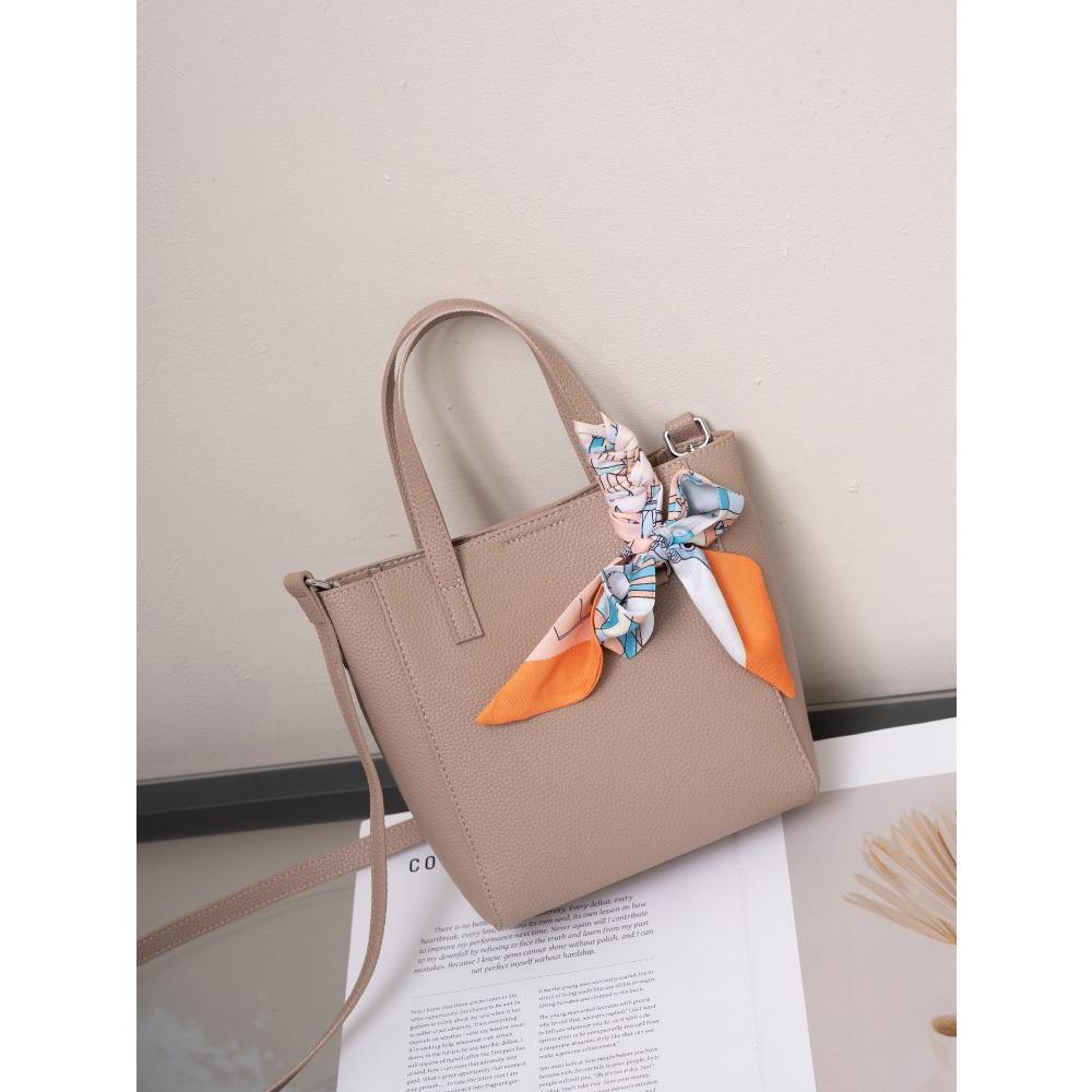 

Bag Women s New Cowhide Large-capacity Bucket Bag Commuter Shoulder Portable Messenger Trendy Bag Genuine Leather