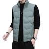 Men's 80% Down Vest - Autumn/Winter 2025, Loose Fit, Stand Collar, Sleeveless Casual Jacket