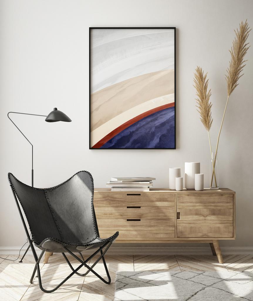 Poster Abstraction Multicolor Ombre