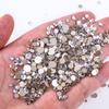 Mixed Size Manicure Gold Bottom Flat Bottom Drill, Glass Eight Large And Eight Small Nail Drill, Jewelry Mixed Size Super Flash Rhinestone