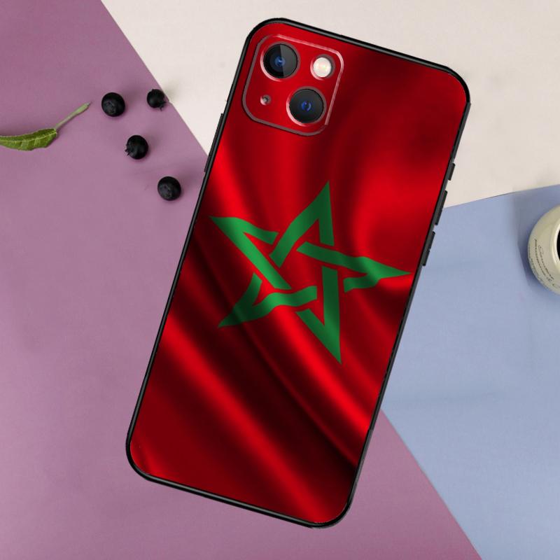 Morocco Moroccan Flag Silicone Case For iPhone 17 15 14 13 12 11 Pro Max 16 Plus 12 13 Mini 16e 17 Air Back Cover