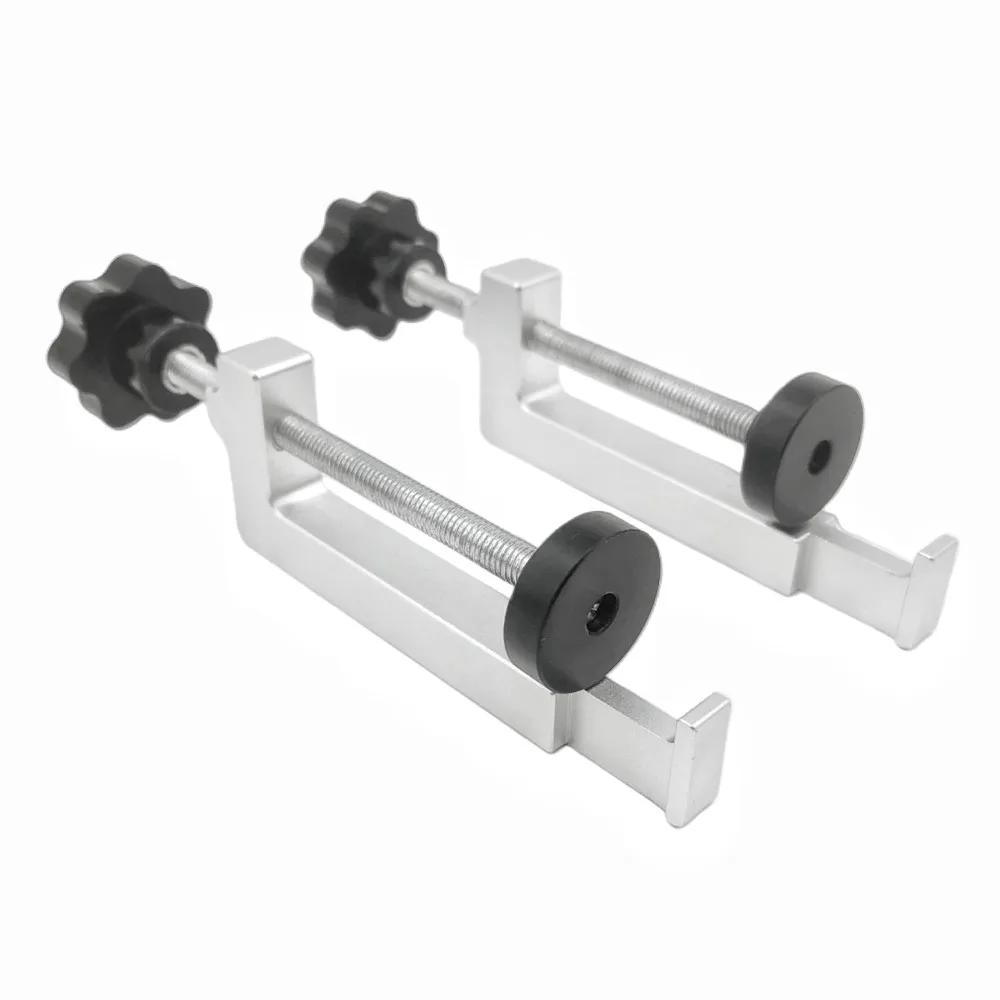 Table Clamp Universal Fence / T-Slot / Table Saw Guide Rail Clamps Aluminum Alloy Fixed Clamp for Workbench Woodworking Tools