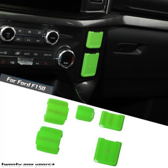 Central Control Power Socket Button Cover Trim For Ford F150 -22 Light Green