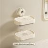 Wall-Mounted Suction Soap Dish with Drain