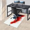 1pc Fire and Blood Office Carpet Chair Mats, Home Decor Mat Fantasy Theme Mat Durable Mat, Dragon Decor,Suitable for Fantasy Theme Lovers