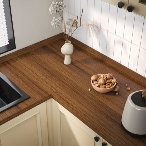 VEELIKE Wallpaper Remake Sheet, Wood Grain Table Cover, Brown, 40cm X 3m Wide, Wood Grain Sticker, Cutting Sheet, Wall Sticker, Peelable Wallpaper, Cl