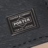 Porter Aktuelles Portemonnaie von Yoshida Dieses und ein einfaches Bifold-Portemonnaie haben kein Münzfach und sind aus Rindsleder mit einer Jacquard-Gerbung Made
