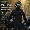 Motorcycle Raincoat Men Waterproof Reflective High Visibility Jacket Pants Set Breathable Windproof Motorbike Rain Suit