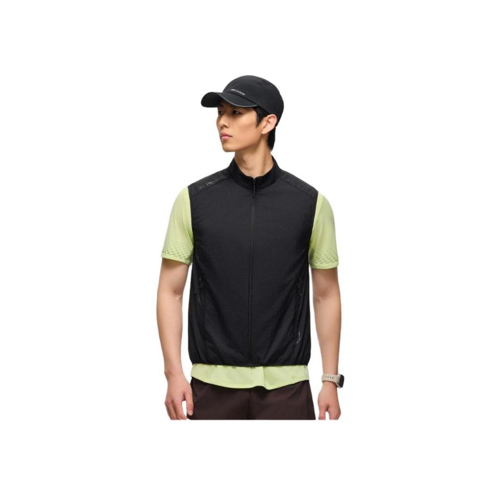 Anta Champion Outdoor Series Comfortable Casual Simple Sports Breathable Thin Vest Unisex Vests Basic-Black 172520601-2