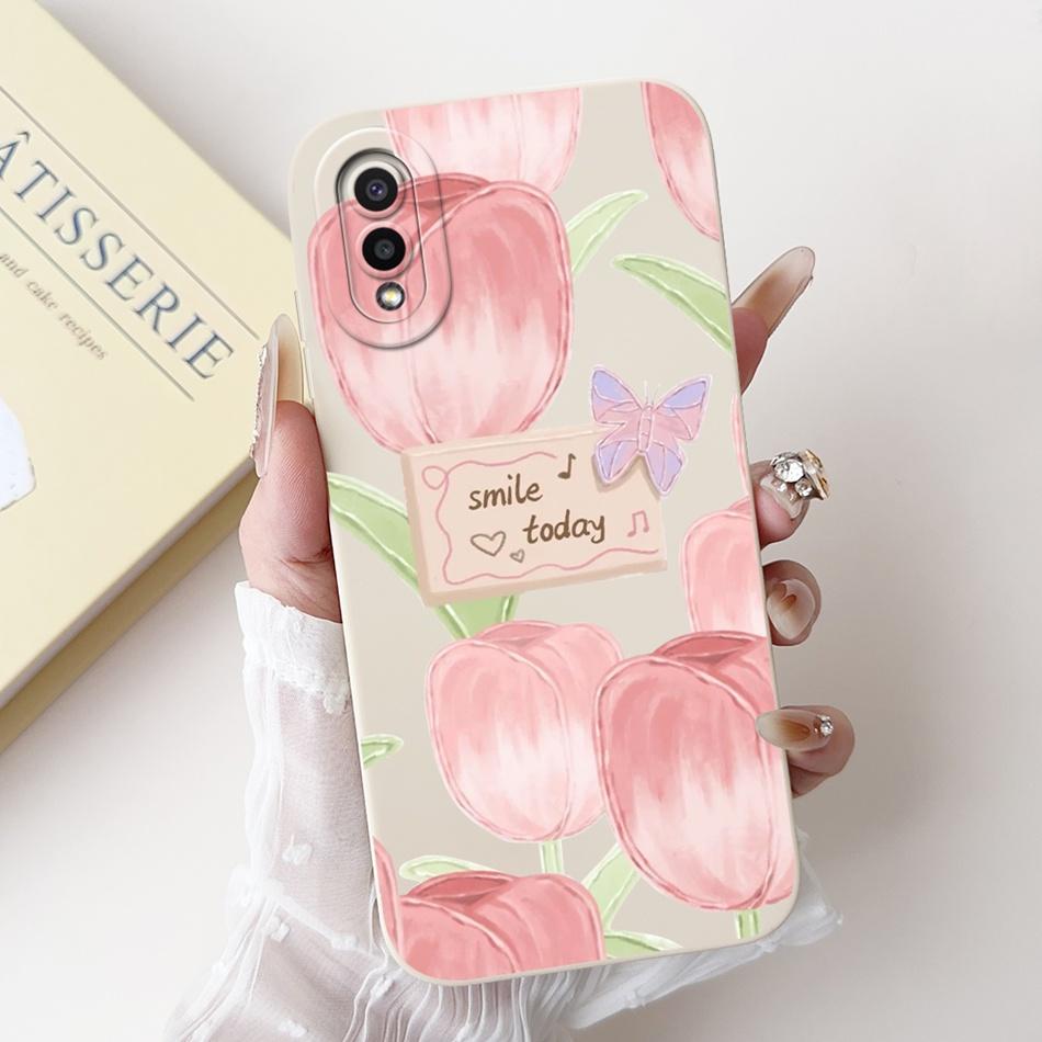 For Samsung Galaxy A02 A02s Phone Case Samsung A02 A02S SM-A025F A022G Elegant Floral Printing Soft Silicone Shockproof Cases