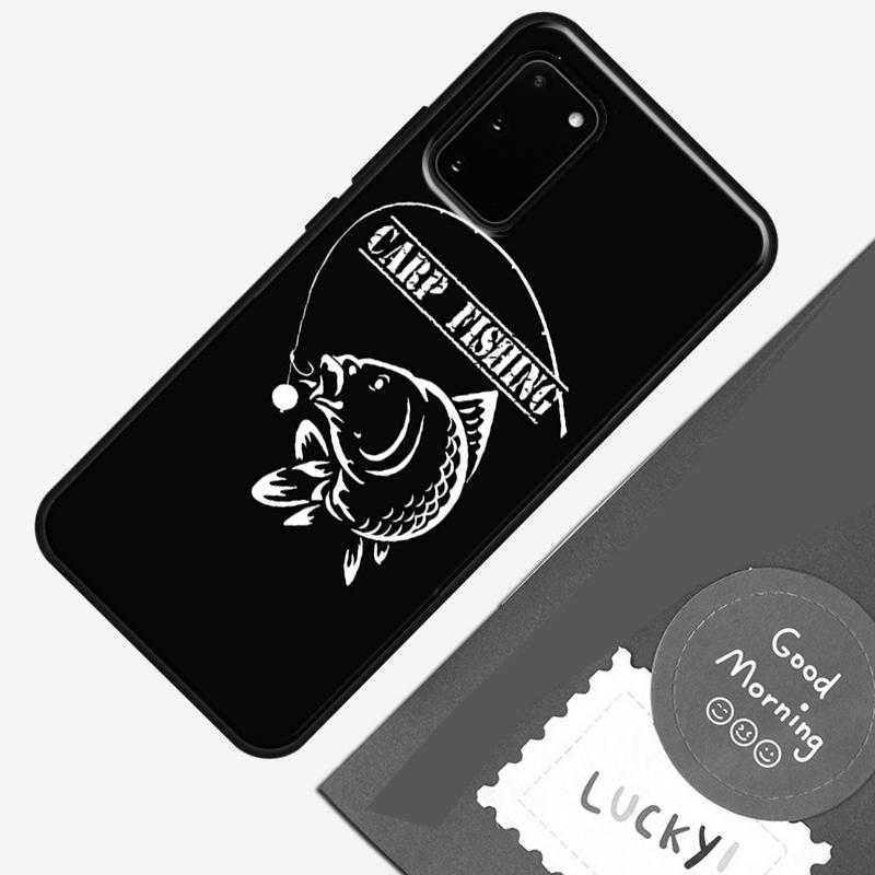 Carp Fish Fishing Rod Phone Case For Samsung Galaxy S23 S26 Ultra S20 S21 S22 S24 S25 Plus S10 S25 FE Cover Shell