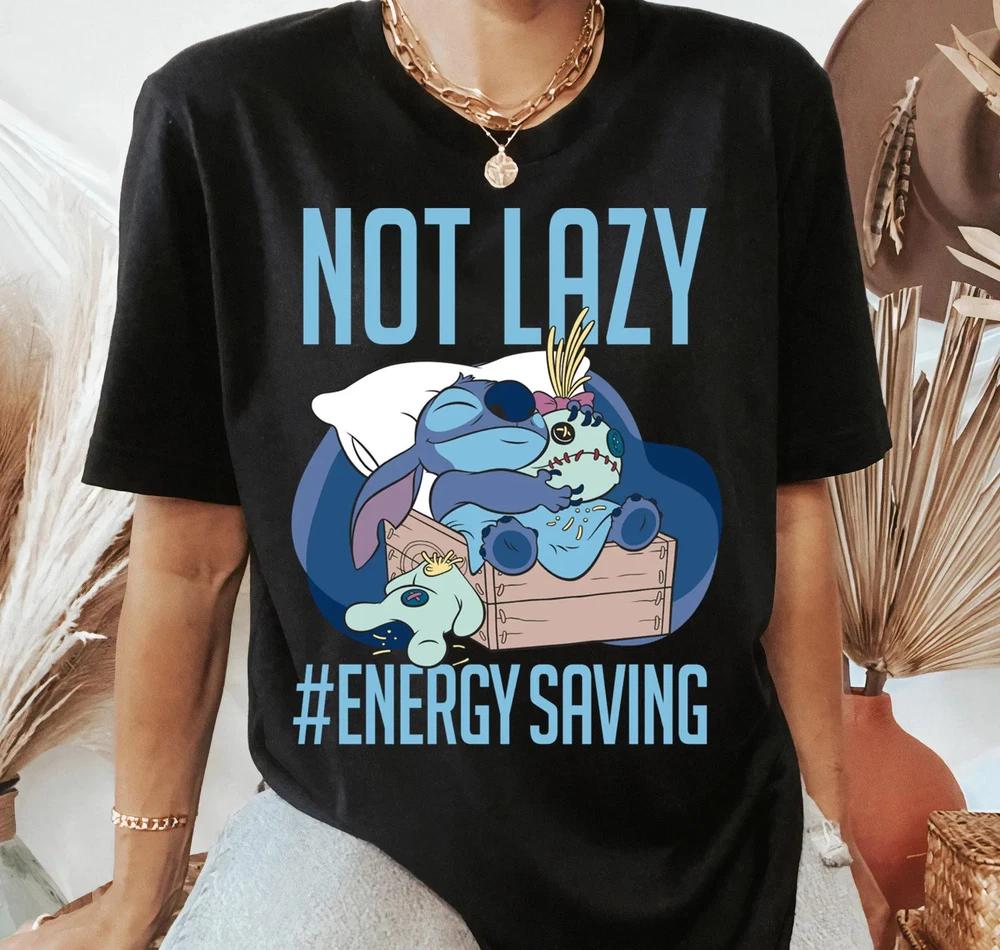 Lilo And Stitch Not Lazy Energy Saving Shirt Stitch Tshirt S