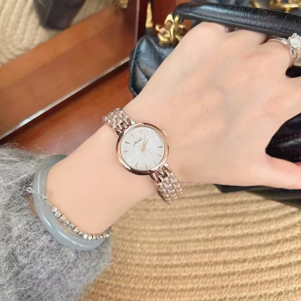 Steel Belt Watch Small Dial Female Fritillary Surface Simple Classic Female Watch