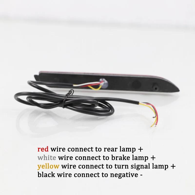 Car Rear Bumper Reflector Light for Toyota Camry Sienna Venza Tail Lamp Automobile Brake Light Durable 3 Function Fog Lamp