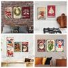 [MyPlate] 2023 Merry Christmas Metal Sign Gift Vintage Plaque Tin Sign Cafe Decor  Home Bar Sign Wall Sticker JOY Poster Gift