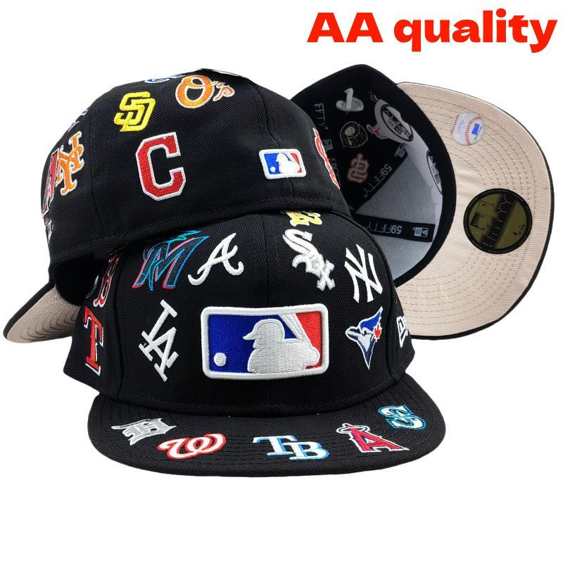 Unisex Embroidered AA Baseball Cap Flat Brim Street Style Adjustable Snapback Hat Men Women