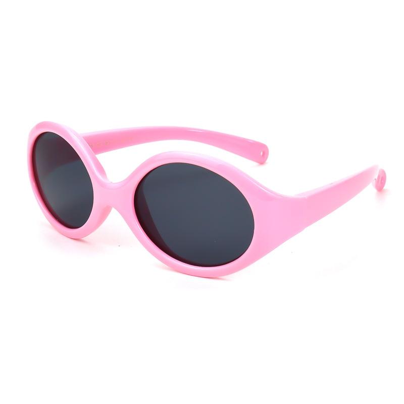 New stylish children's silicone polarized sunglasses, compact and lightweight, perfect for outdoor use, offering UV protection and sunshade