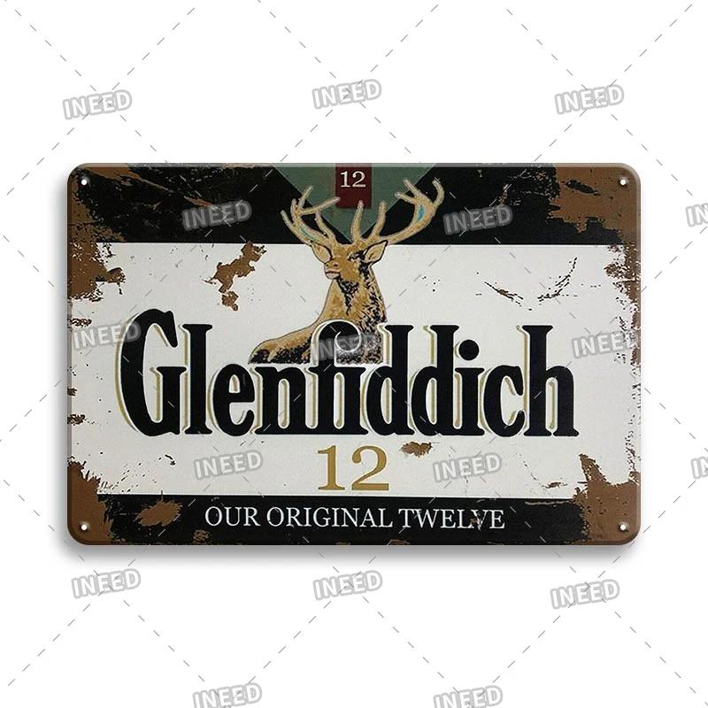 Tequila Whisky Tin Sign Metal Sign Dekoracyjny Vintage Plate Decor Retro Plakietka do Baru Pub Man Cave Club Room Home Wall Decor