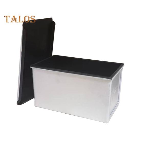 Moule à pain grillé avec couvercle Revêtement antiadhésif Récipient à pain en alliage d'aluminium pour une cuisson saine Sandwich Toast Four Ustensiles de cuisson