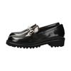 Fabio Rusconi EVA Tank Sole Size F31607 Women's Loafers, 22.5cm, Black,